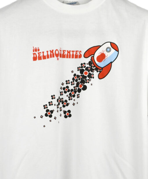 Camiseta-Hombre-Los-Delinquentes-Telescopio-Blanca-Detalle