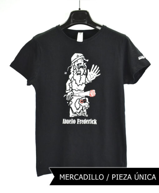 Camiseta-mujer-Los-Delinquentes-Abuelo-frederick-negra