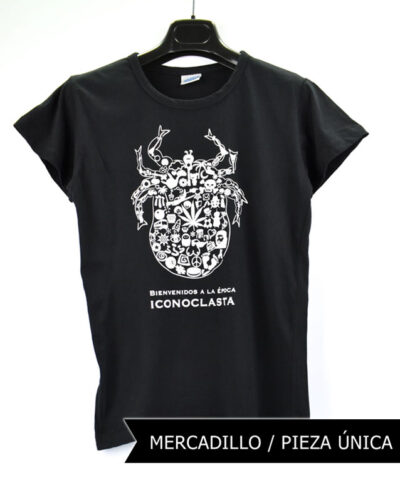 Camiseta-mujer-Los-Delinquentes-Bienvenidos-Negra