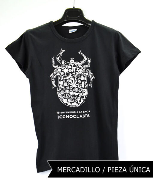 Camiseta-mujer-Los-Delinquentes-Bienvenidos-Negra