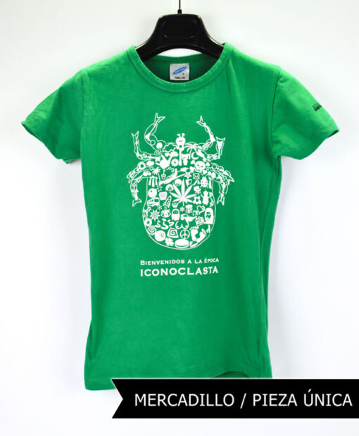 Camiseta-mujer-Los-Delinquentes-Bienvenidos-verde1