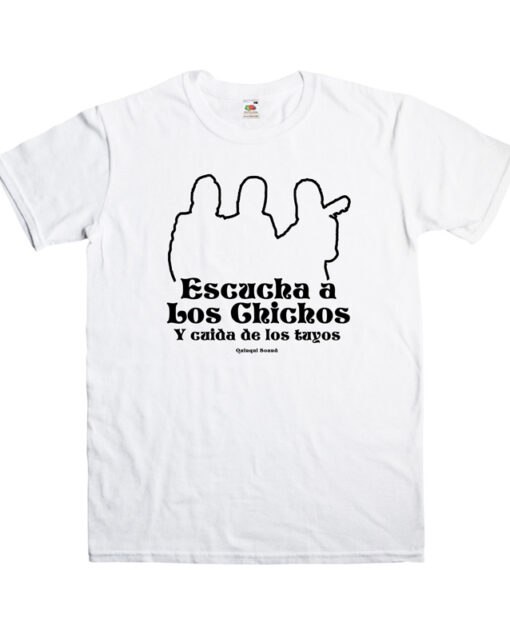 Camiseta-Quinqui-Sound-Chichos-Blanca-Negra