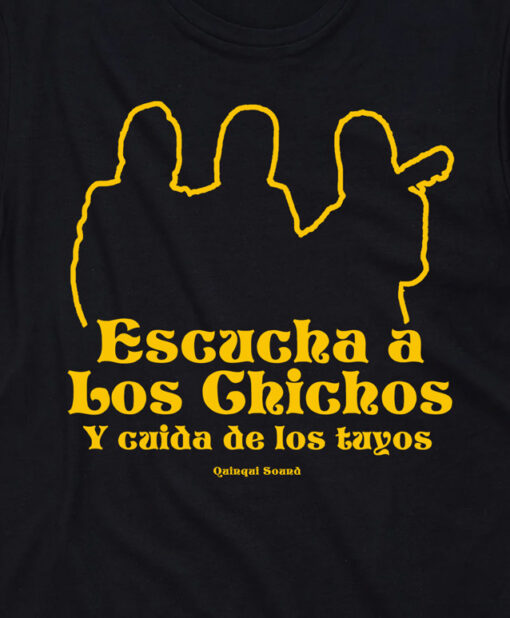 Camiseta-Quinqui-Sound-Chichos-Negra-Amarilla-Detalle-6