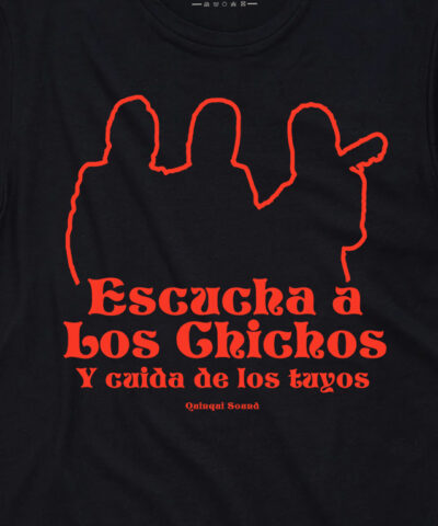 Camiseta-Quinqui-Sound-Chichos-Negra-Roja-Detalle-2