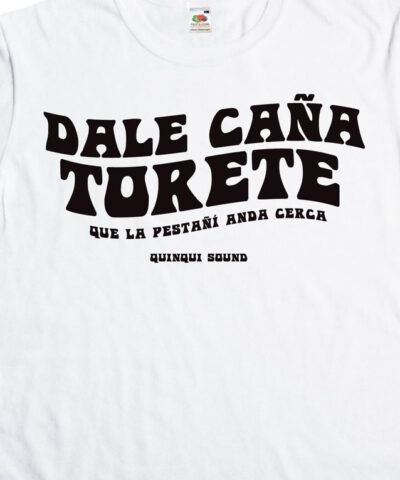 Camiseta-Quinqui-Sound-Torete-Blanca-Negra-Detalle
