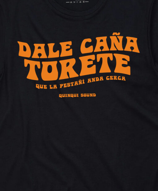 Camiseta-Quinqui-Sound-Torete-Negra-Naranja-Detalle-2
