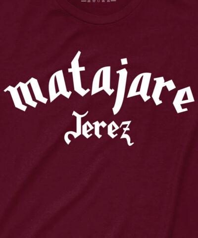 Camiseta-Hombre-Migue-Benitez-Matajare-Jerez-Burdeos-Detalle-2