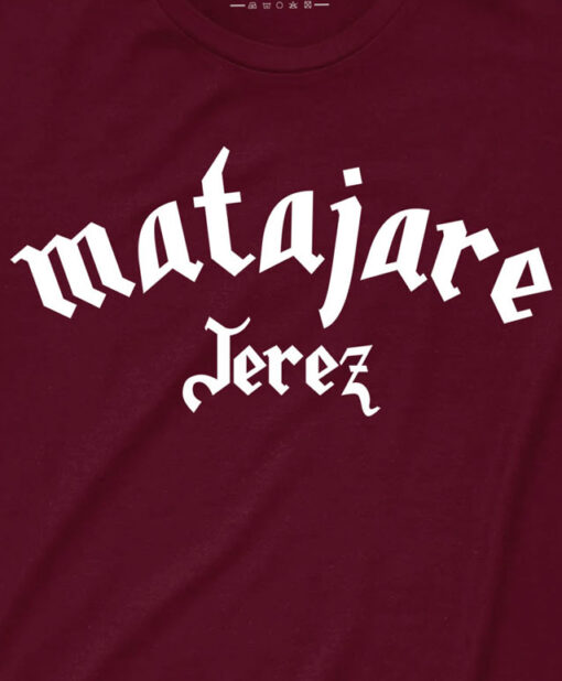 Camiseta-Hombre-Migue-Benitez-Matajare-Jerez-Burdeos-Detalle-2