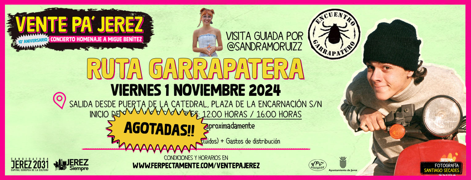 Ruta Garrapatera VPJ 2024 V1 - 2 sesiones Sandra Mo entrada web agotadas