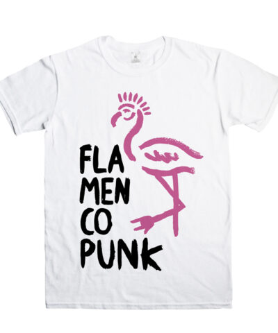 camiseta-hombre-flamenco-punk-logo-blanca