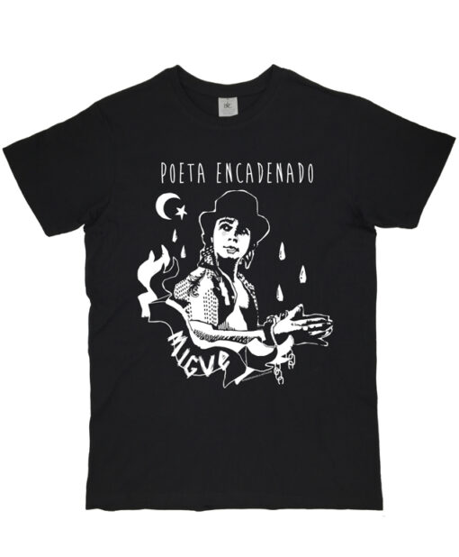 Camiseta-Hombre-Migue-Benitez-Poeta-Encadenado-negra