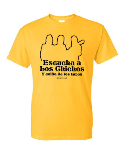 Camiseta-Quinqui-Sound-Chichos-Amarilla-Negra