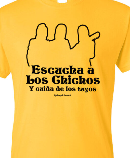 Camiseta-Quinqui-Sound-Chichos-Amarilla-Negra-Detalle