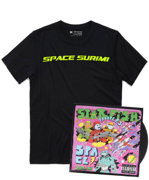 Space-Surimi-Starfish-Troopers-Lote-Camiseta-Vinilo-black-2