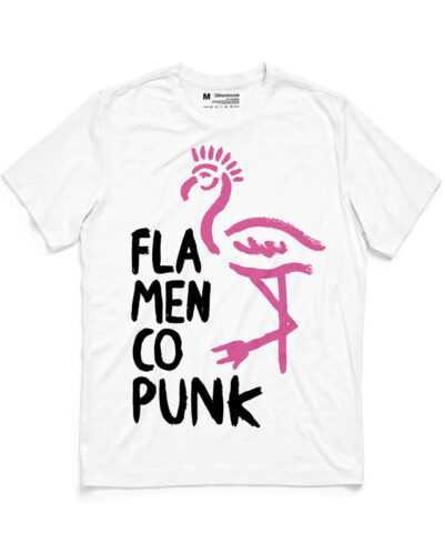 camiseta-flamenco-punk-logo-blanca