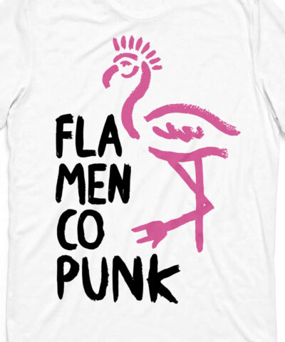 camiseta-flamenco-punk-logo-blanca-detalle