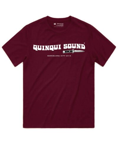 Camiseta-Quinqui-Sound-Logo-Burdeos