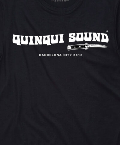 Camiseta-Quinqui-Sound-Logo-Negra-Detalle