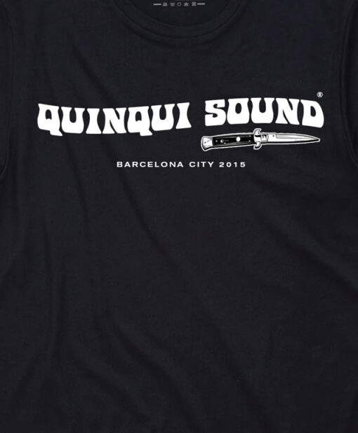 Camiseta-Quinqui-Sound-Logo-Negra-Detalle