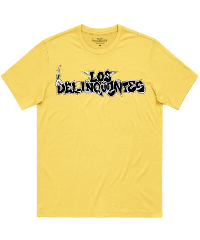 camiseta unisex los delinquentes alitas amarilla