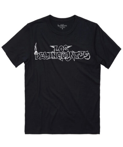 camiseta unisex los delinquentes alitas negra