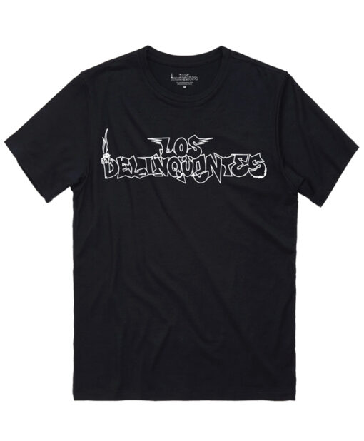 camiseta unisex los delinquentes alitas negra