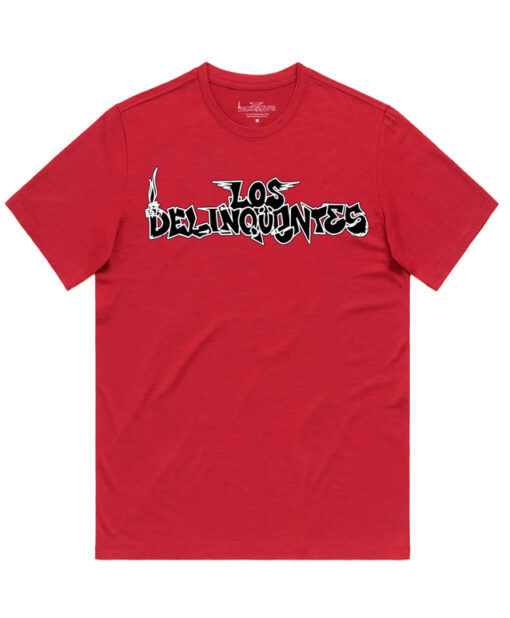 camiseta unisex los delinquentes alitas roja