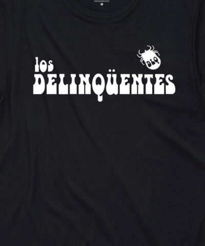 camiseta unisex los delinquentes oeste negra detalle