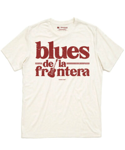 Camiseta-FlamencoPunk-Blues-de-la-frontera-blanco natural