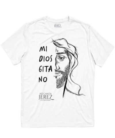 Camiseta hombre Asi Canta Jerez en Navidad Mi Dios Gitano