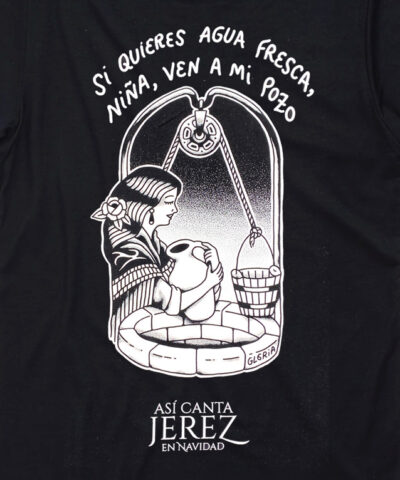 camiseta hombre asi canta jerez en navidad si quieres agua detalle