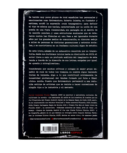 libro extremoduro biografia de profundis contraportada