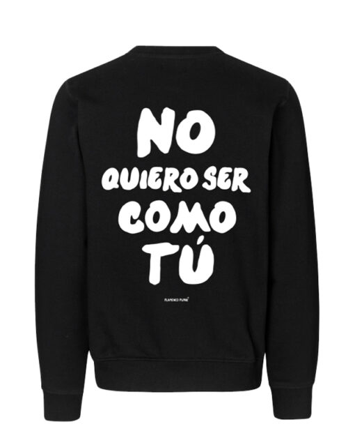 sudadera sin capucha tatu robe espalda