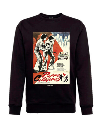 sudadera quinqui sound perros callejeros negra