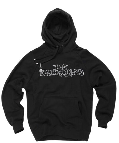 sudadera unisex los delinquentes alitas negra